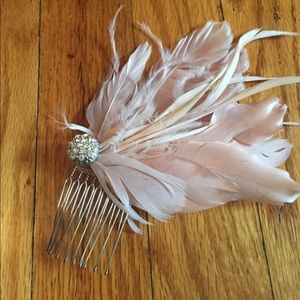 Blush light pink hair comb